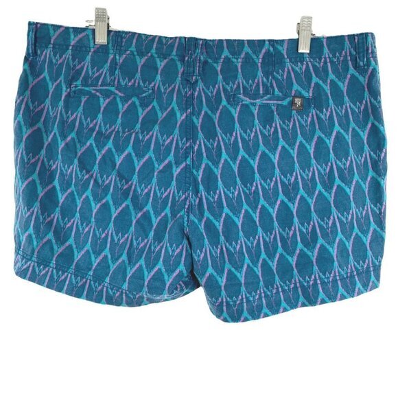 The North Face Maywood Shorts Linen Cotton Printed NWT‎ Women's Size 16 Long - Picture 4 of 12